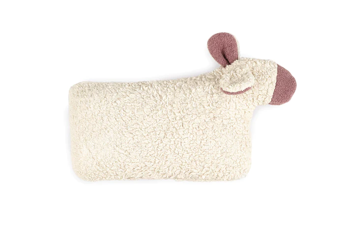 Kuschelkissen Bio Wolle/Baumwolle Schaf mauve