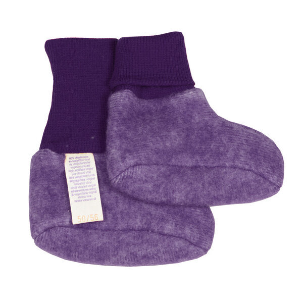 Woll-Fleece Schühchen lila