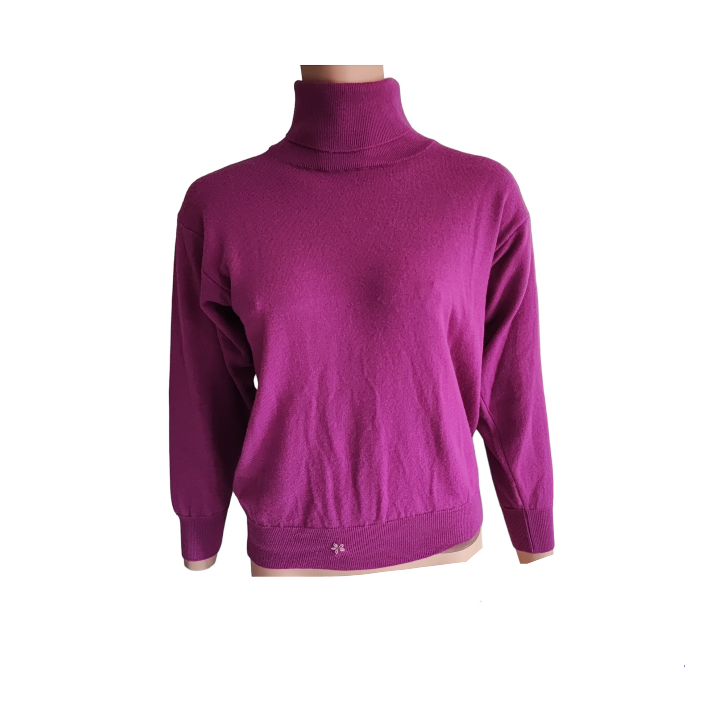 Pullover Schurwolle lila Gr. M / Modell 16
