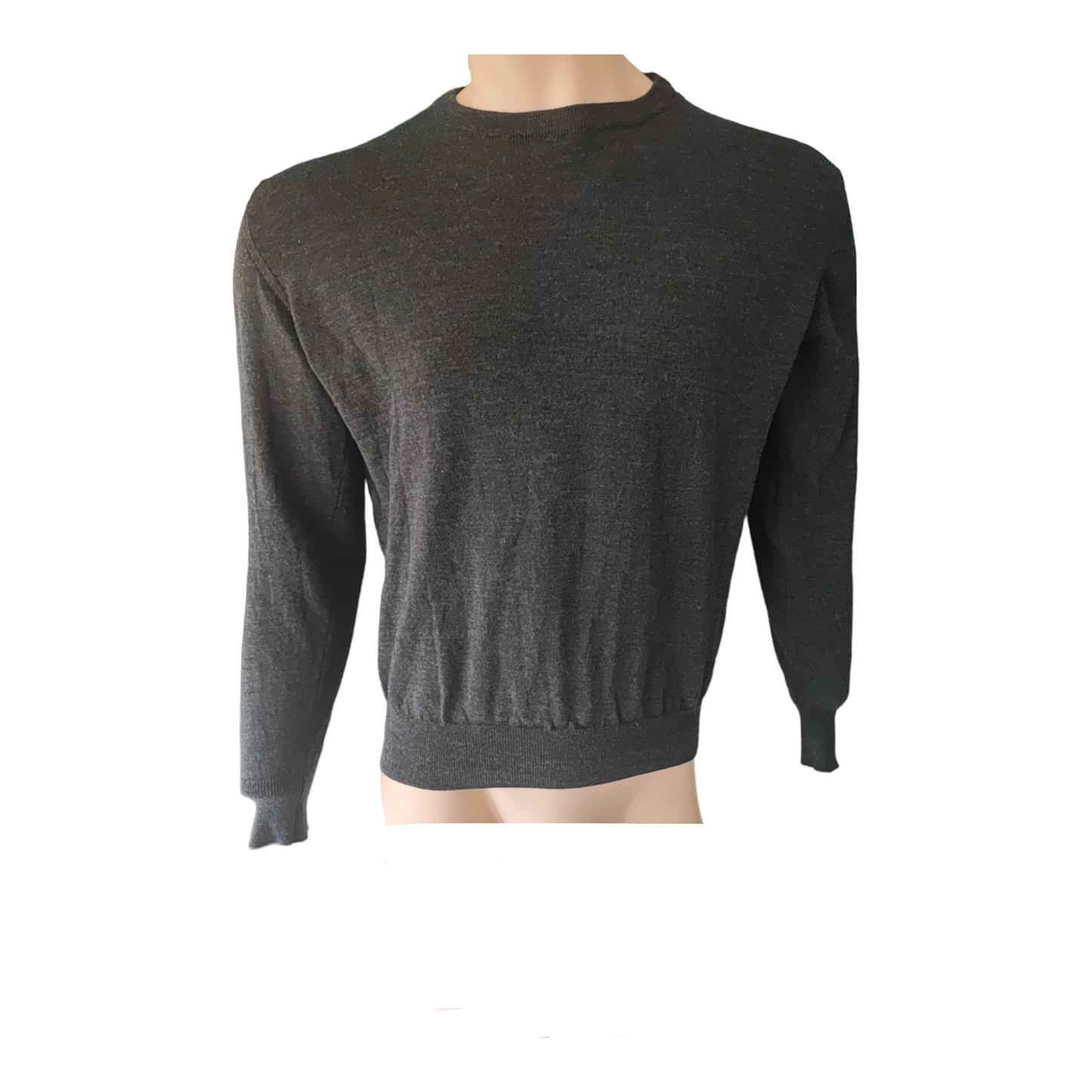 Pullover Merinowolle anthrazit Gr. L / Modell 27