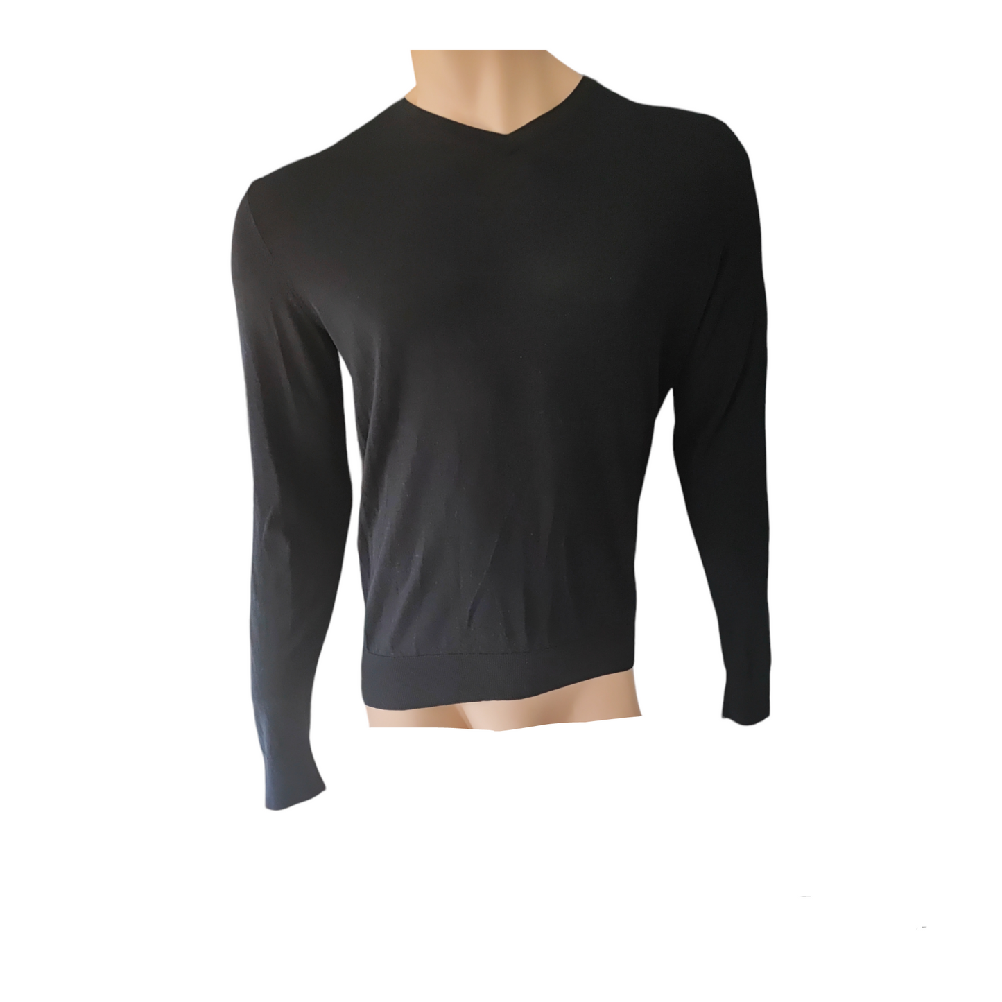 Pullover Merinowolle marine Gr. M / Modell 28