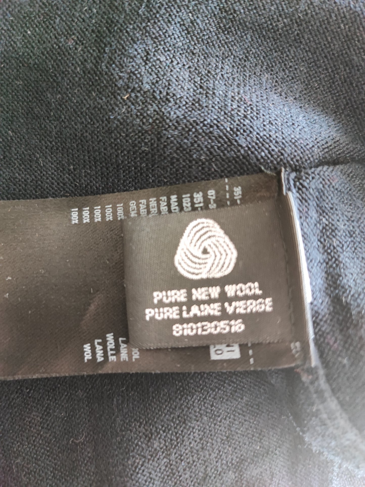 Pullover Merinowolle marine Gr. M / Modell 28