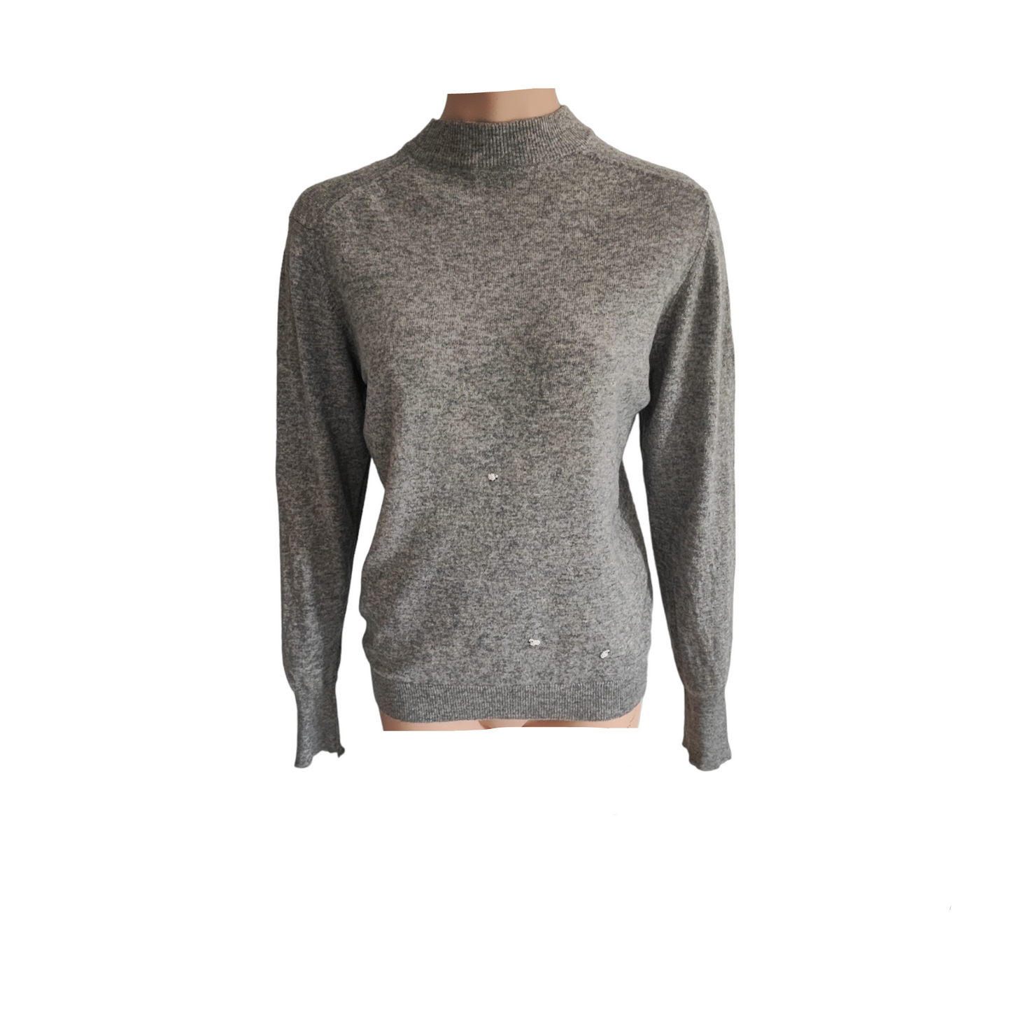 Pullover Kaschmir hellgrau Gr. M / Modell 34