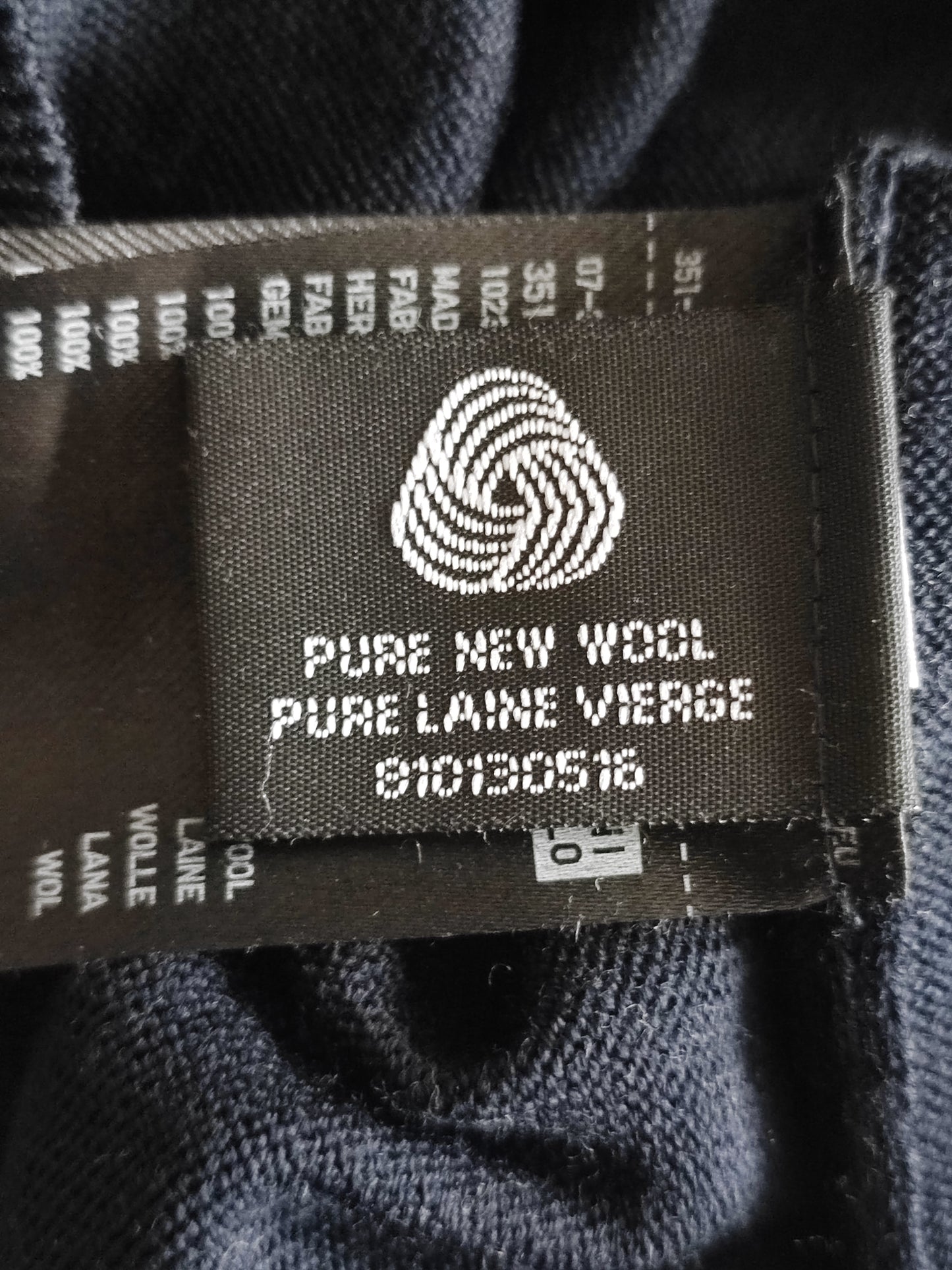 Pullover Merinowolle marine Gr. M / Modell 41