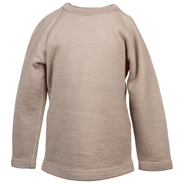 Pullover Wolle/Seide Frottee savanne