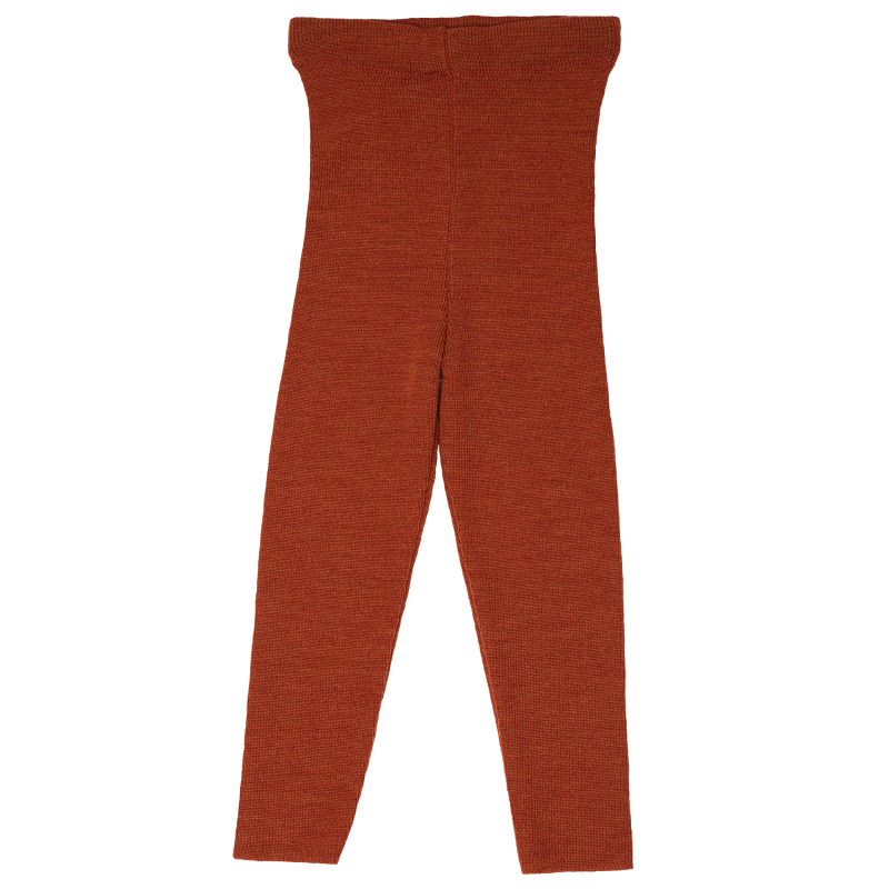 Leggings Schurwolle Strick terra