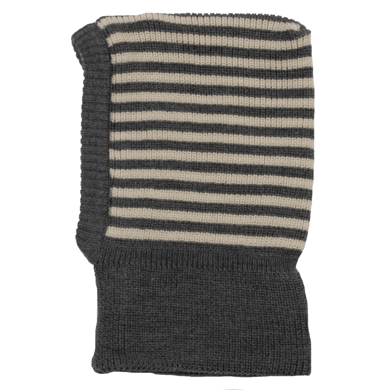 Schlupfmütze Schurwolle fels geringelt