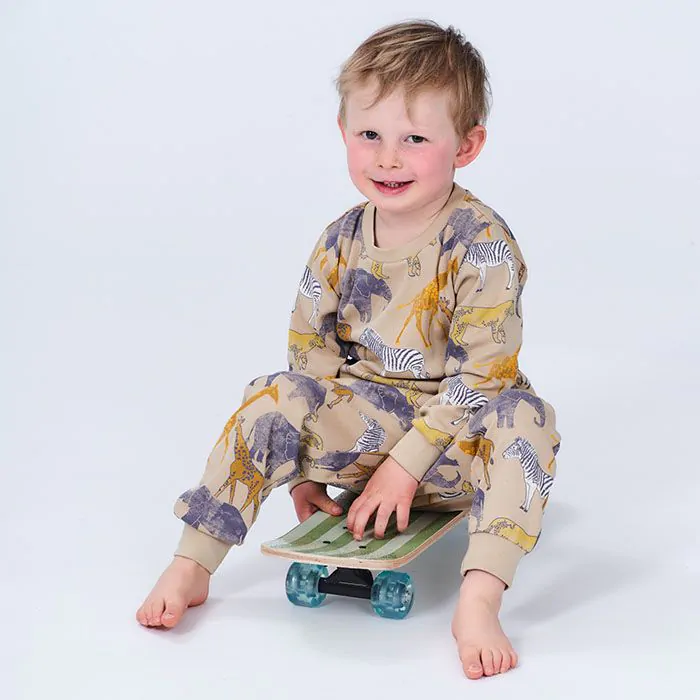 Set Hose und Langarmshirt Baumwolle Safari