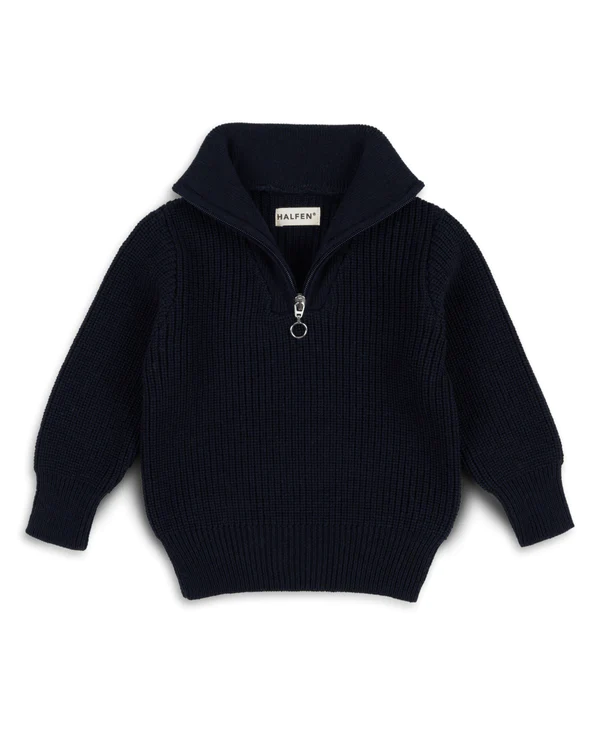 Grobstrick Troyer Merino marine