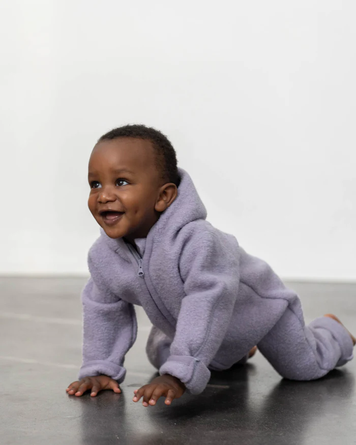 Bio Wollwalk Overall flieder