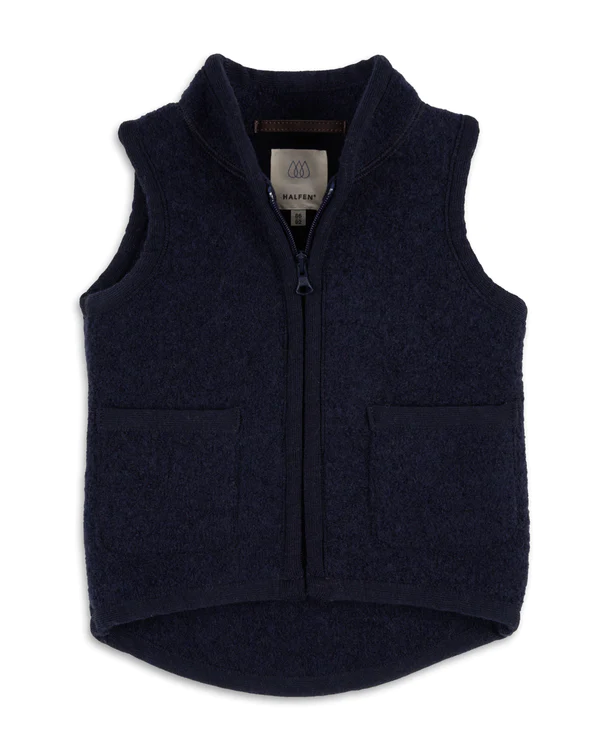 Weste Wollwalk marine