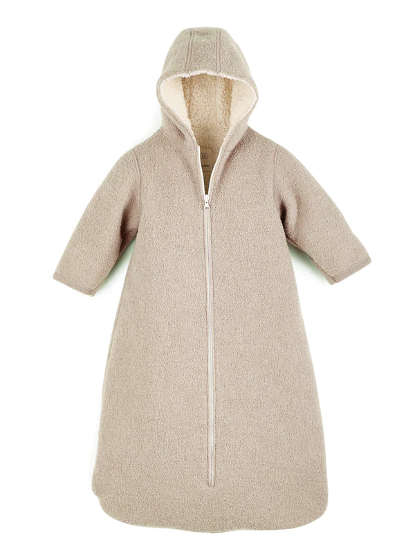 Walksack mit Teddyplüsch natur