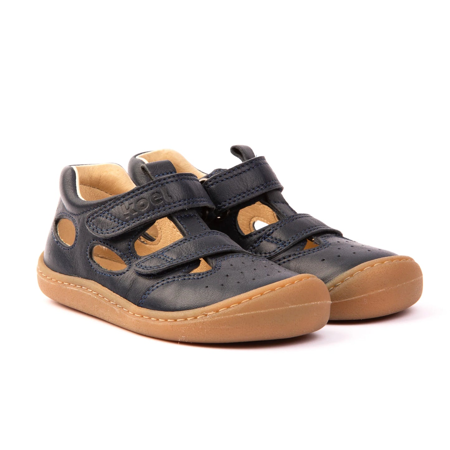 Barfuß Sandale Nappaleder blau Bep