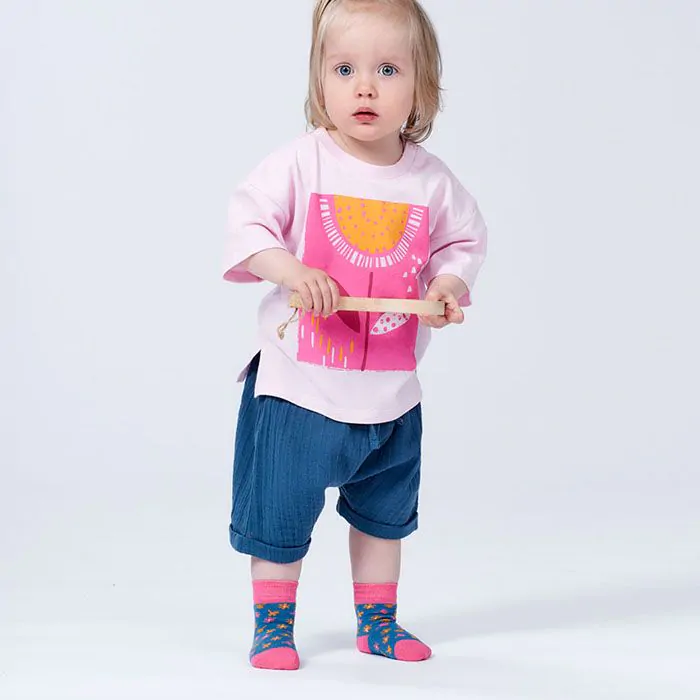 Shorts kurz Musselin tiefseeblau