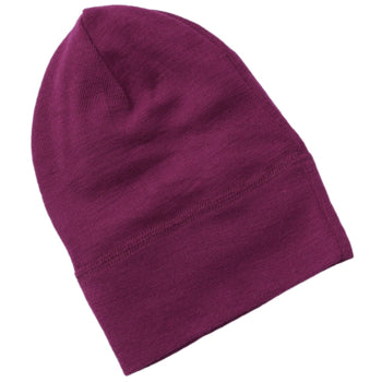 Beanie Wolle/Seide orchidee