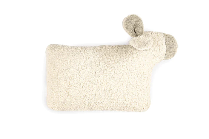 Kuschelkissen Bio Wolle/Baumwolle Schaf natur