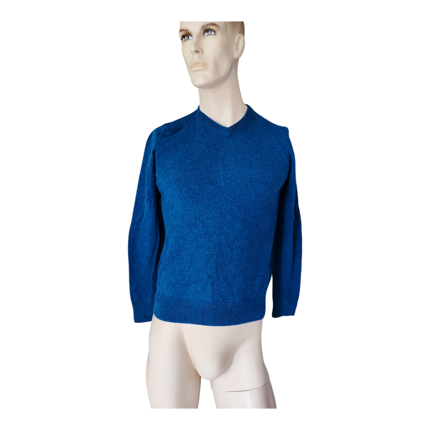 Pullover Lammwolle dunkelblau Gr. S / Modell 60