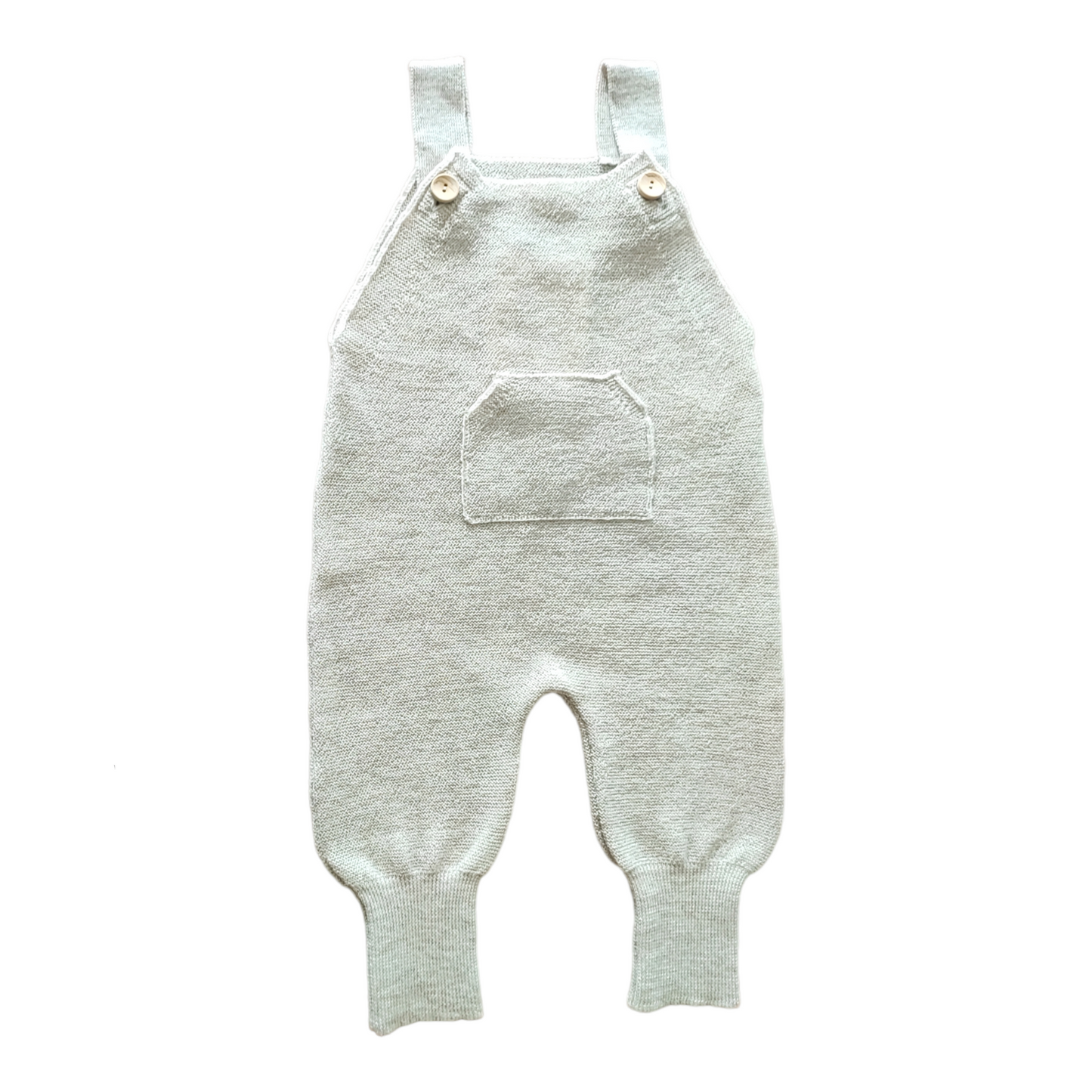 Latzhose Feinstrick natur