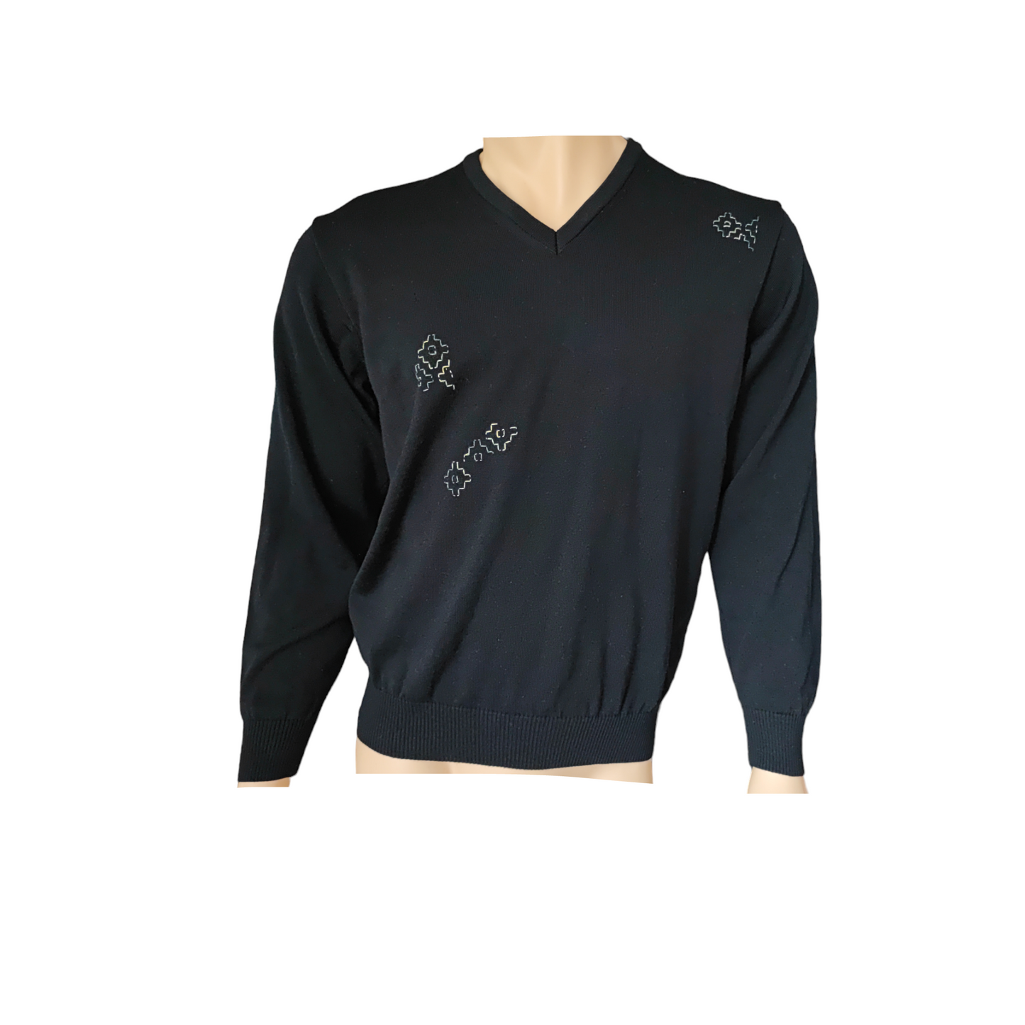 Pullover Merinowolle marine Gr. M / Modell 88