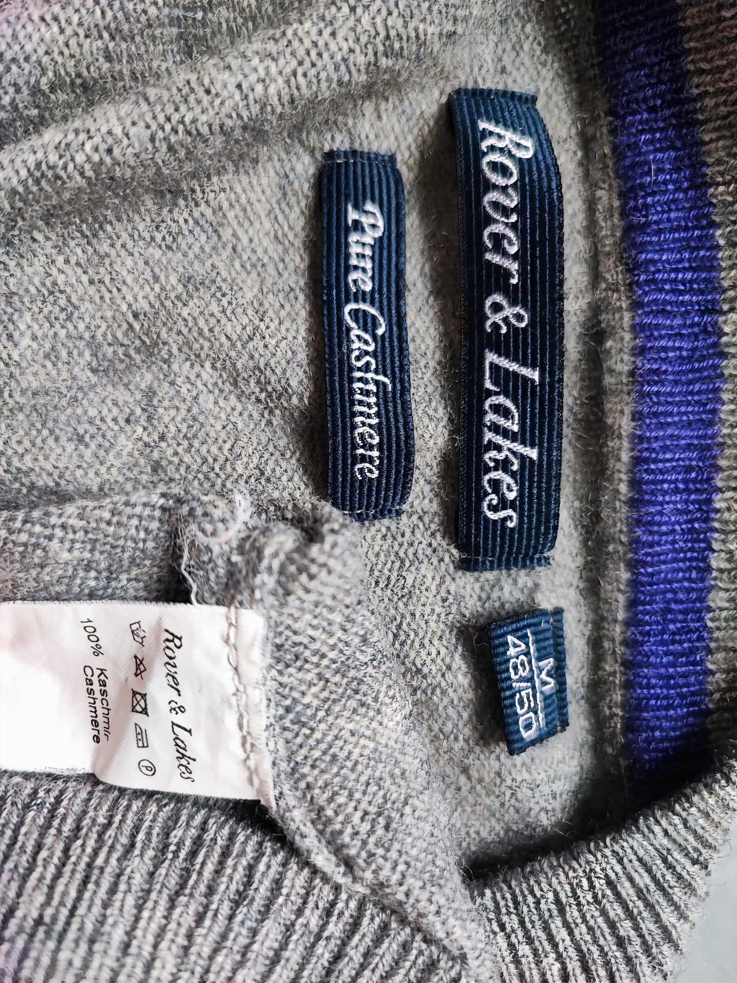 Pullover Kaschmir grau Gr. M / Modell 101