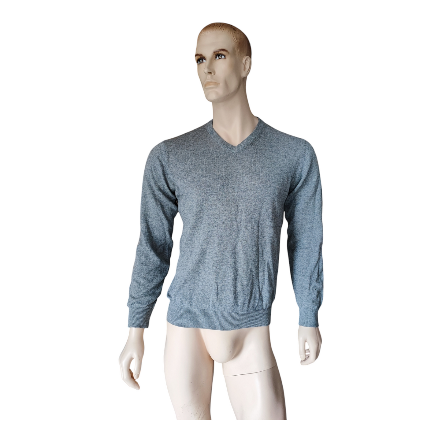 Pullover Kaschmir grau Gr. M / Modell 101