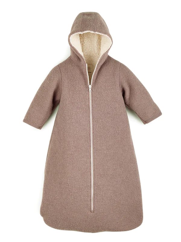 Walksack mit Teddyplüsch mauve