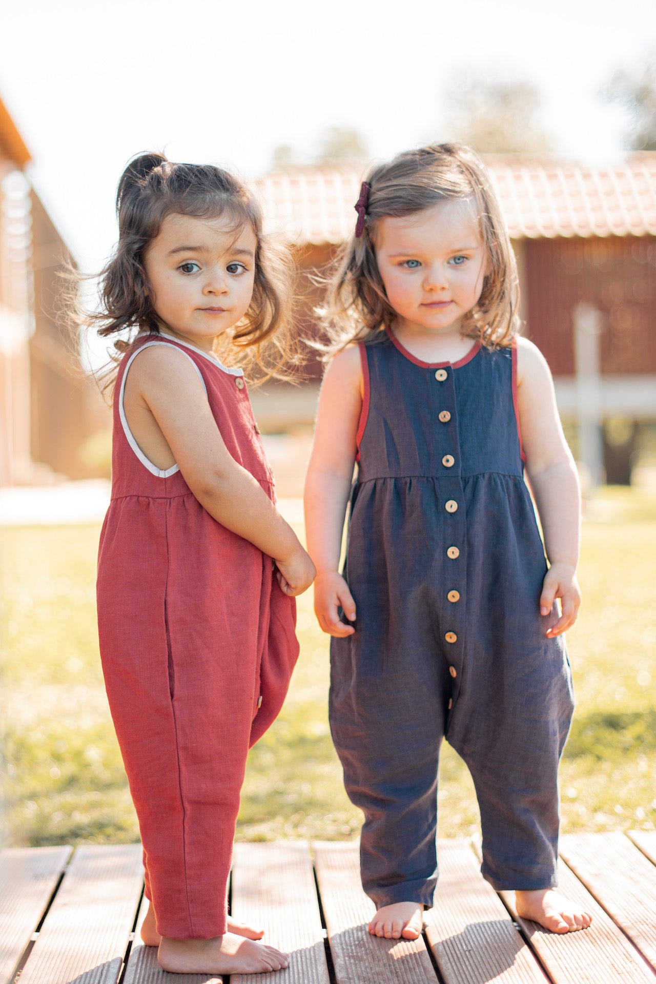 Overall Leinen terra