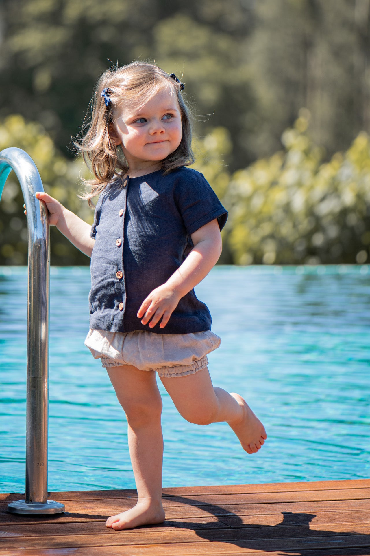 Leinen Bloomers cream