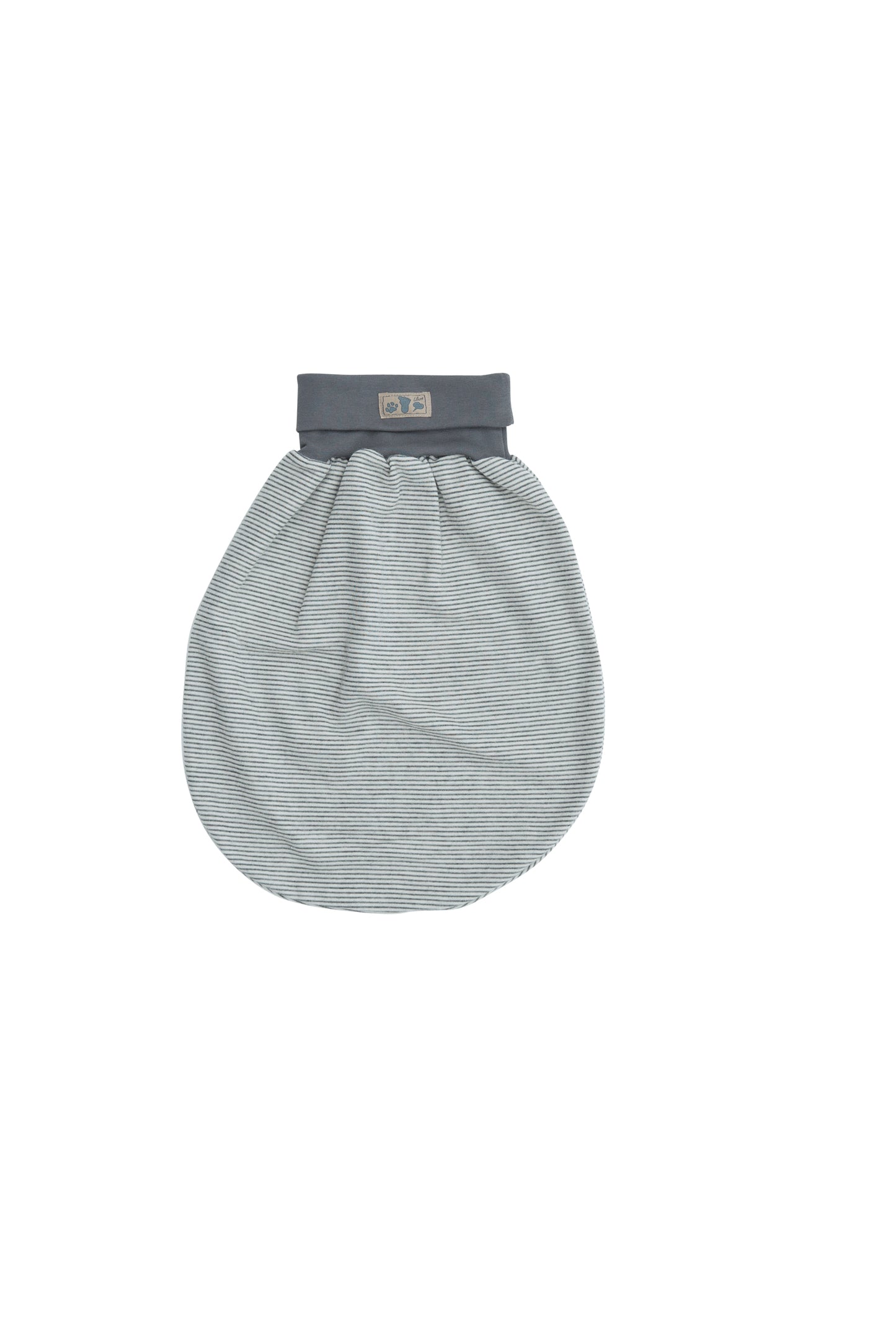 Strampelsack Wolle/Seide grau