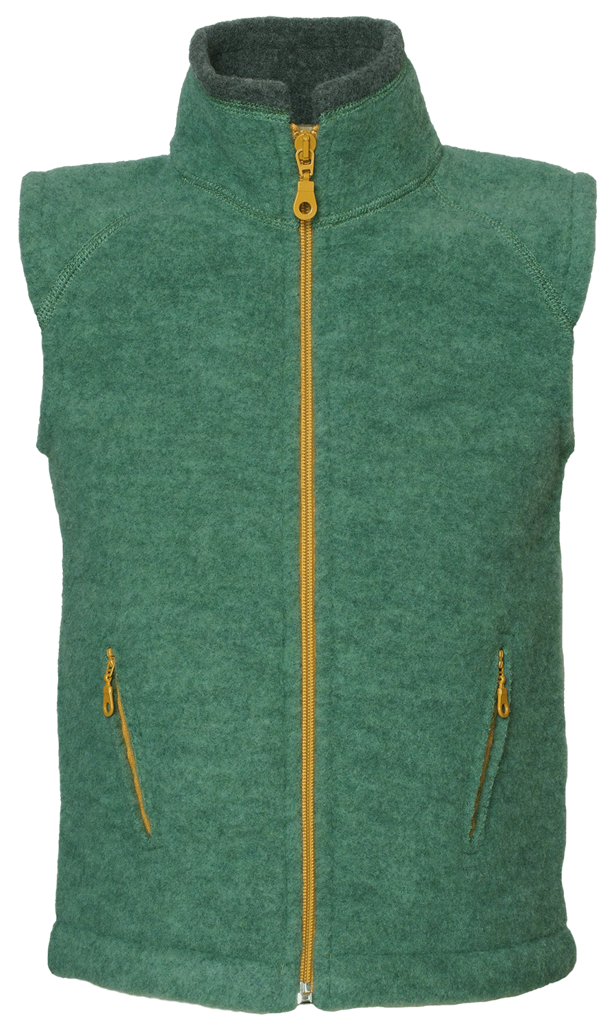 Wollfleece Weste salbei