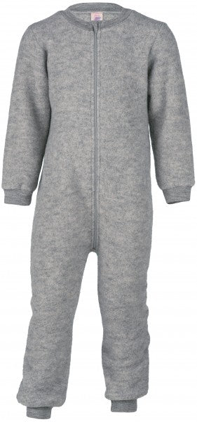 Woll-Fleece Overall grau