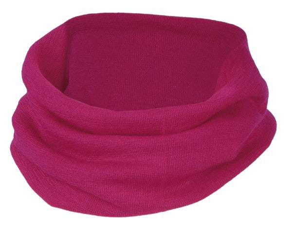 Schlauchschal Loop Wolle/Seide himbeere