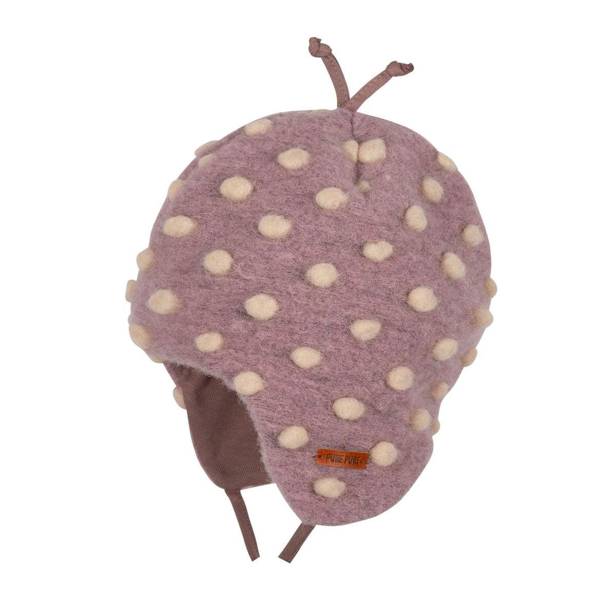 Wollwalk Mütze Popcorn mauve