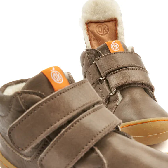 Winterstiefel Bio Wolle graubraun