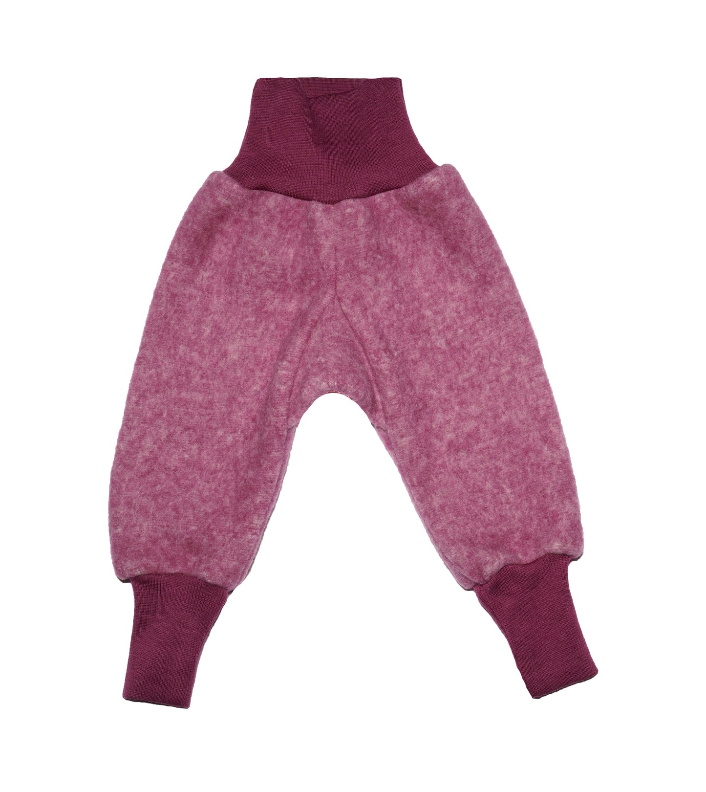Woll-Fleece Hose lila-meliert