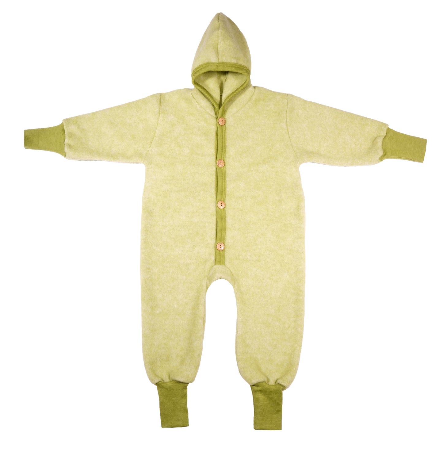 Woll-Fleece Overall lindgrün