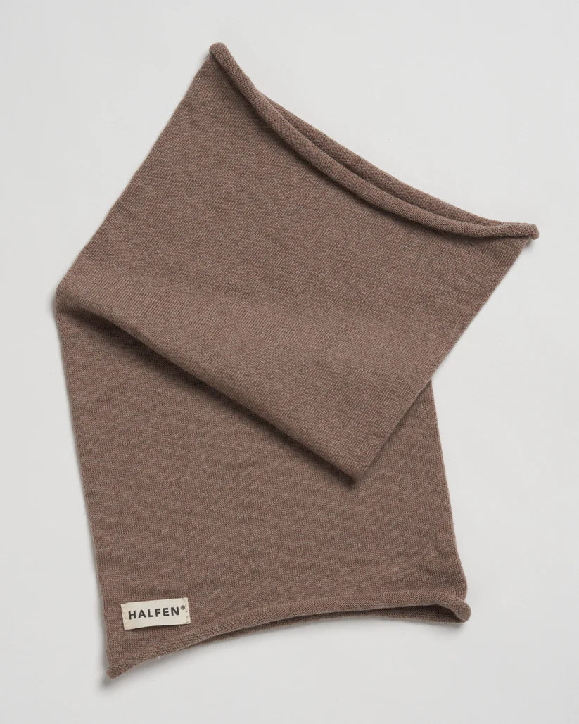 Schlauchschal Loop Merino nuss