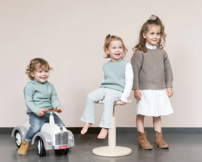 Grobstrick Oversize Sweater Merino grau