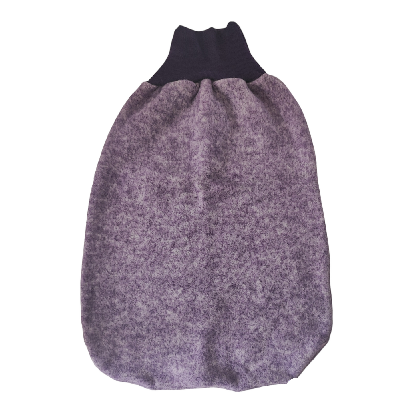Woll-Fleece Strampelsack lila melange