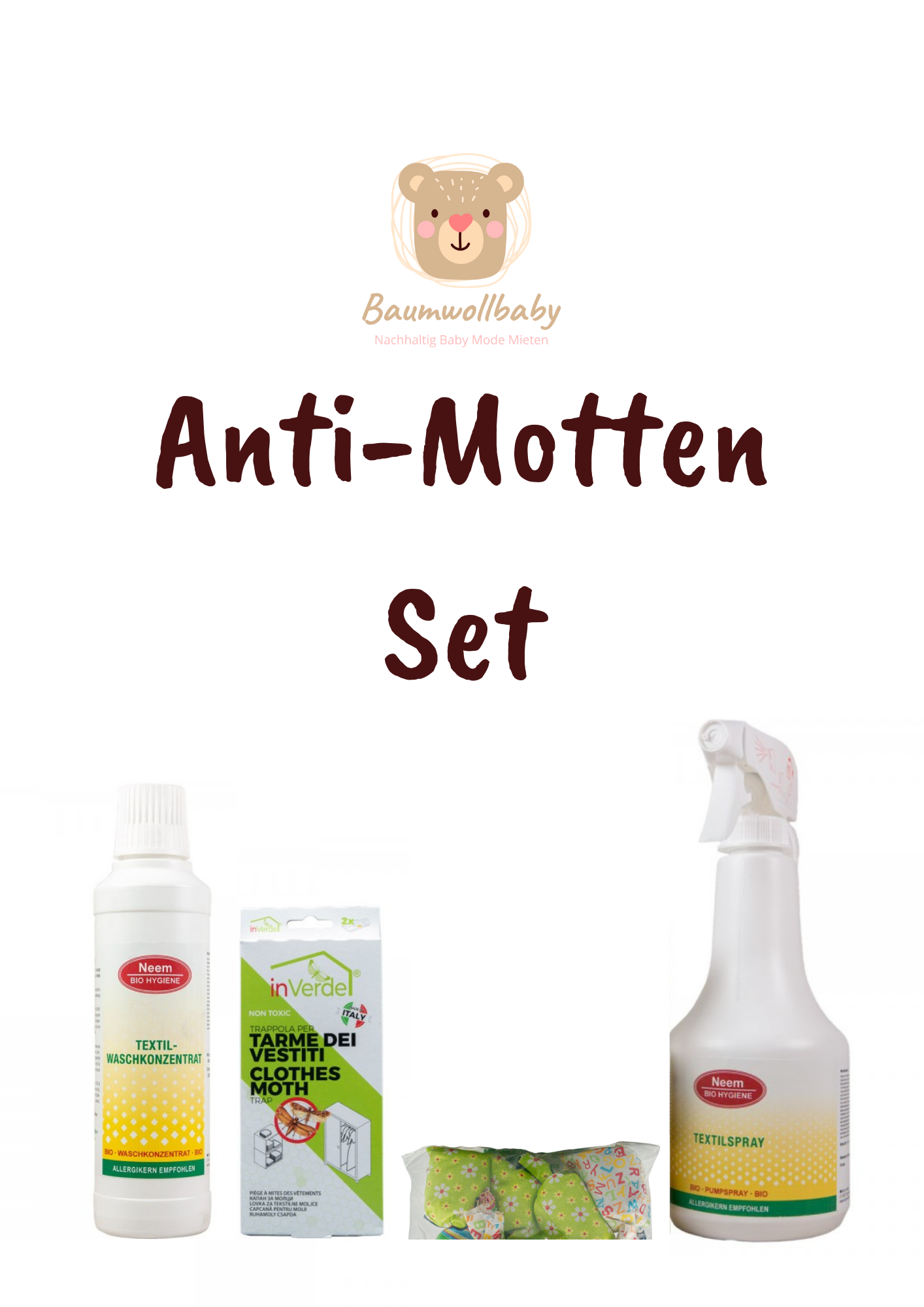 Anti Motten Set für Textilien