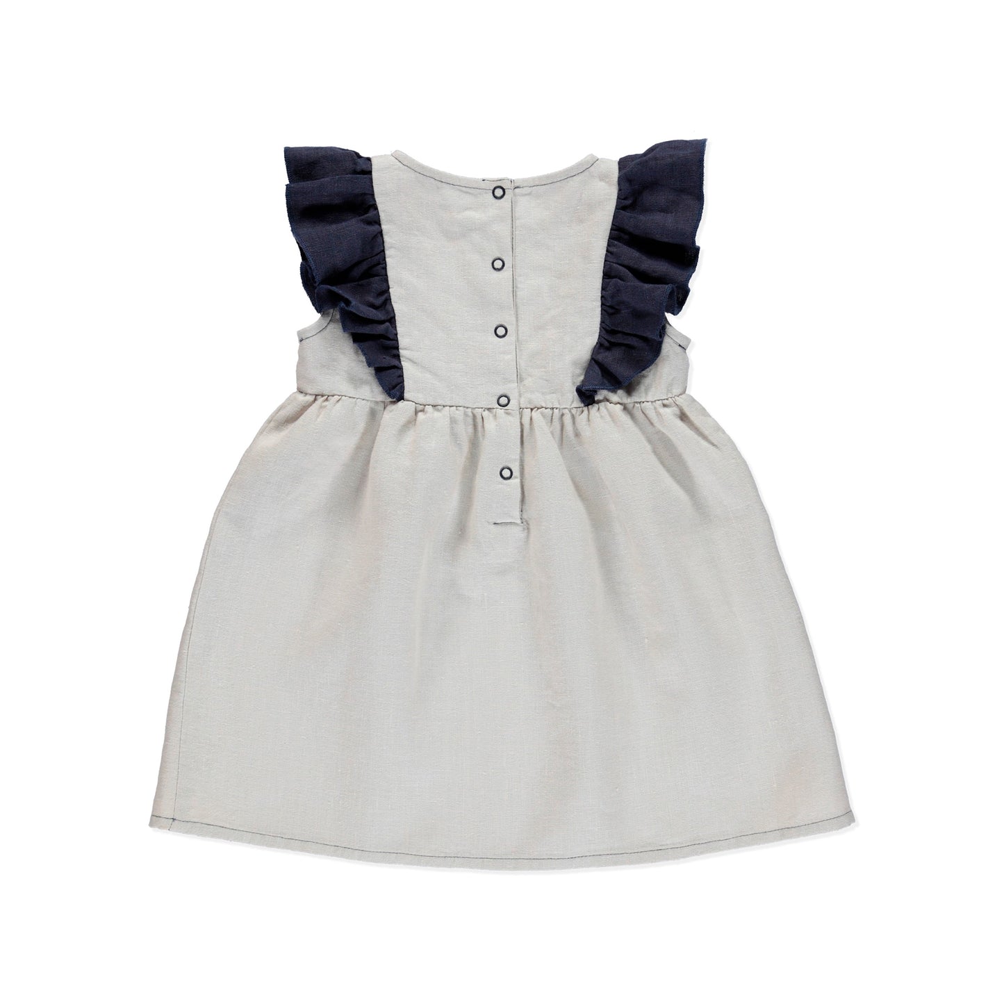 Leinenkleid Bambini cream