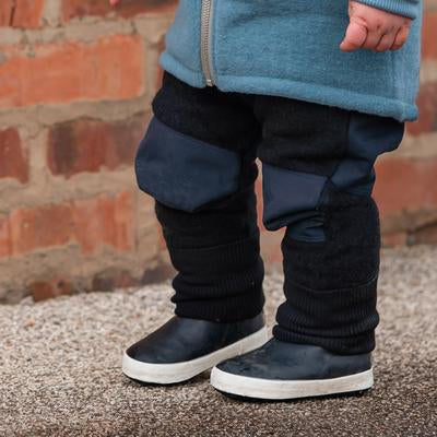 Woll-Fleece Matsch Hose mit Patches