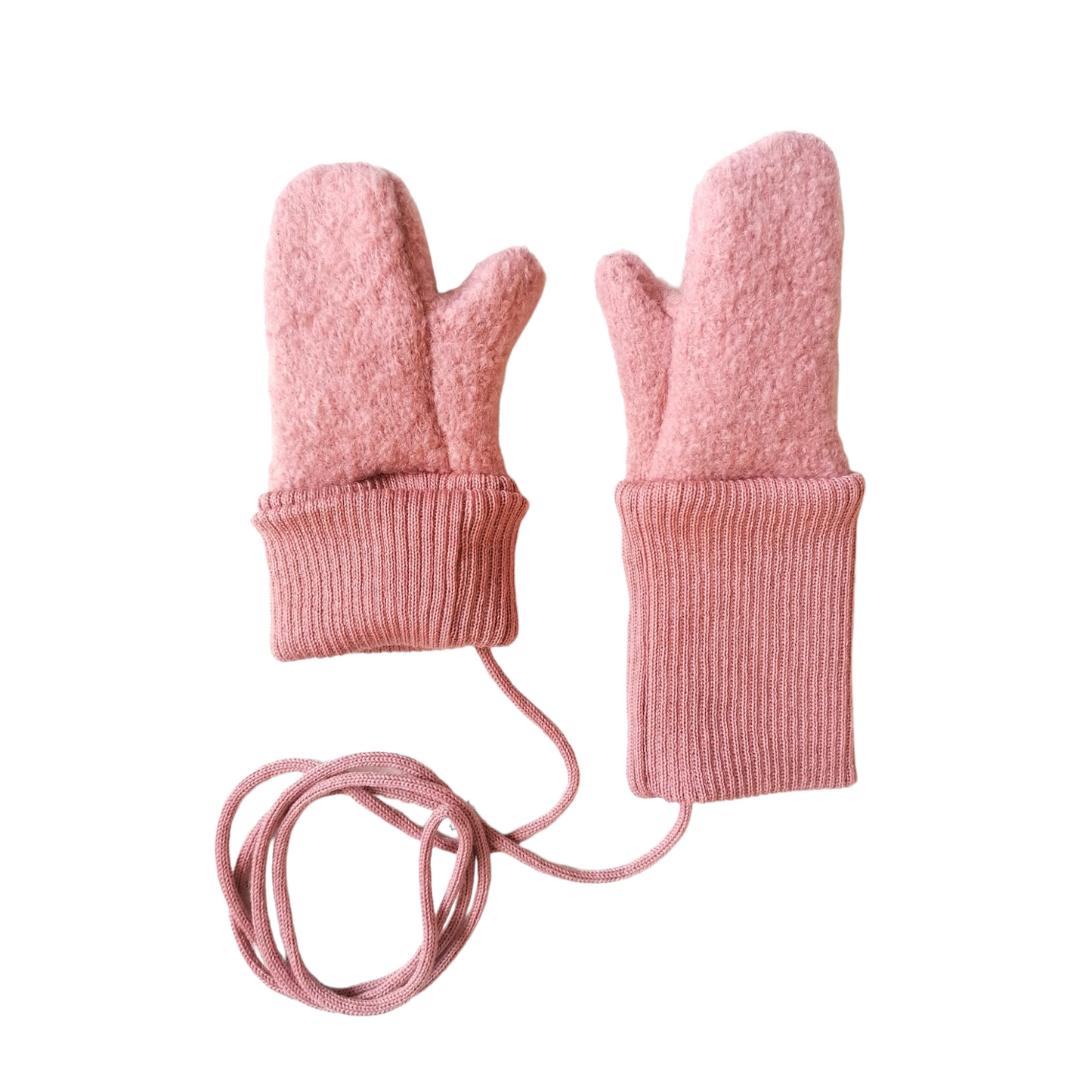 Wollwalk Fäustel Handschuhe blush