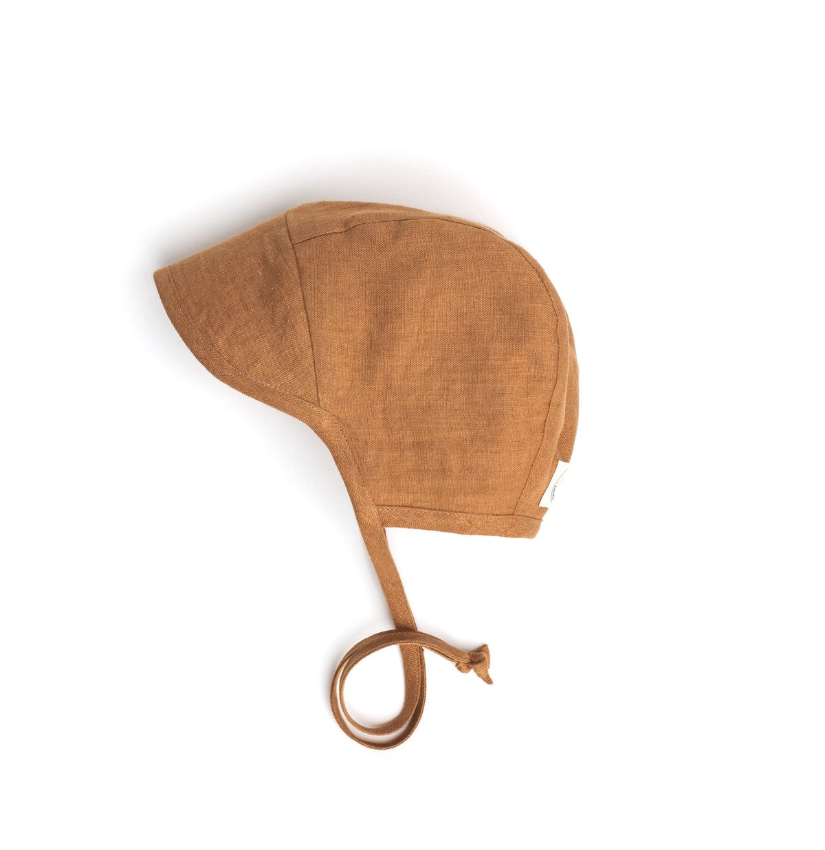 Sonnenkappe Leinen mustard