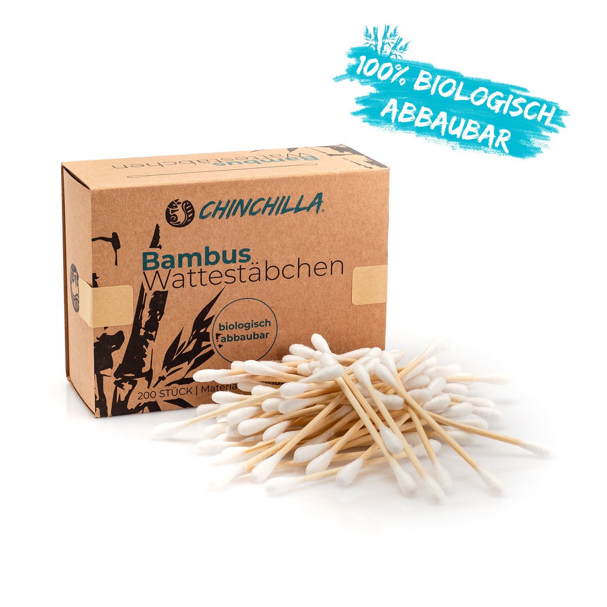 Bambus Wattestäbchen 200 Stück