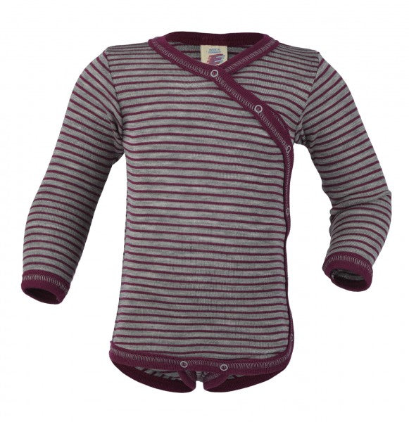 Wickelbody Wolle/Seide orchidee