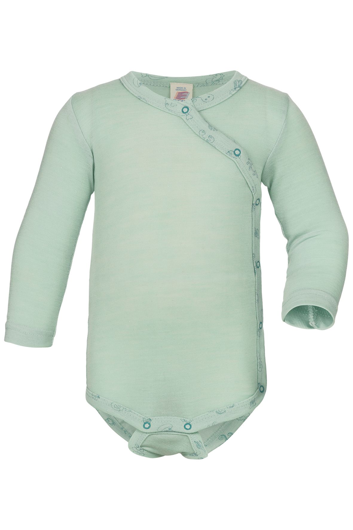 Wickelbody Wolle/Seide mint
