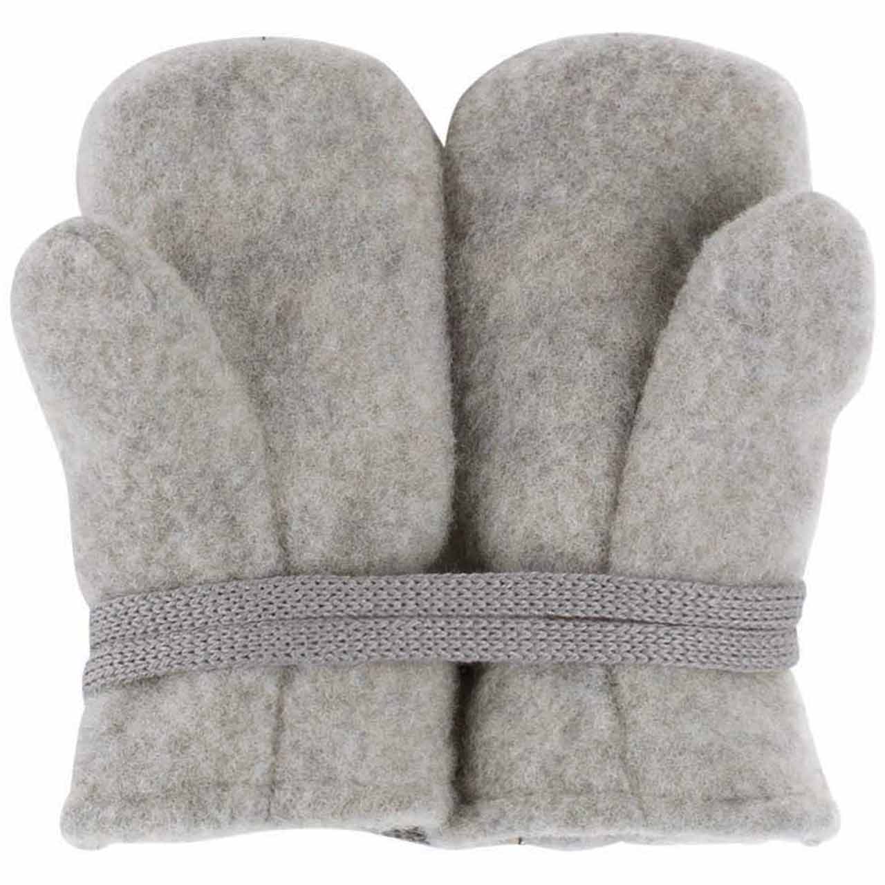 Woll-Fleece Fäustlinge grau