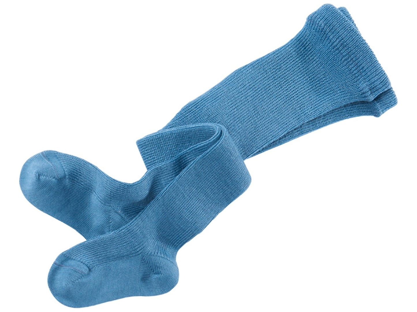 Strumpfhose aus Schurwolle bergblau