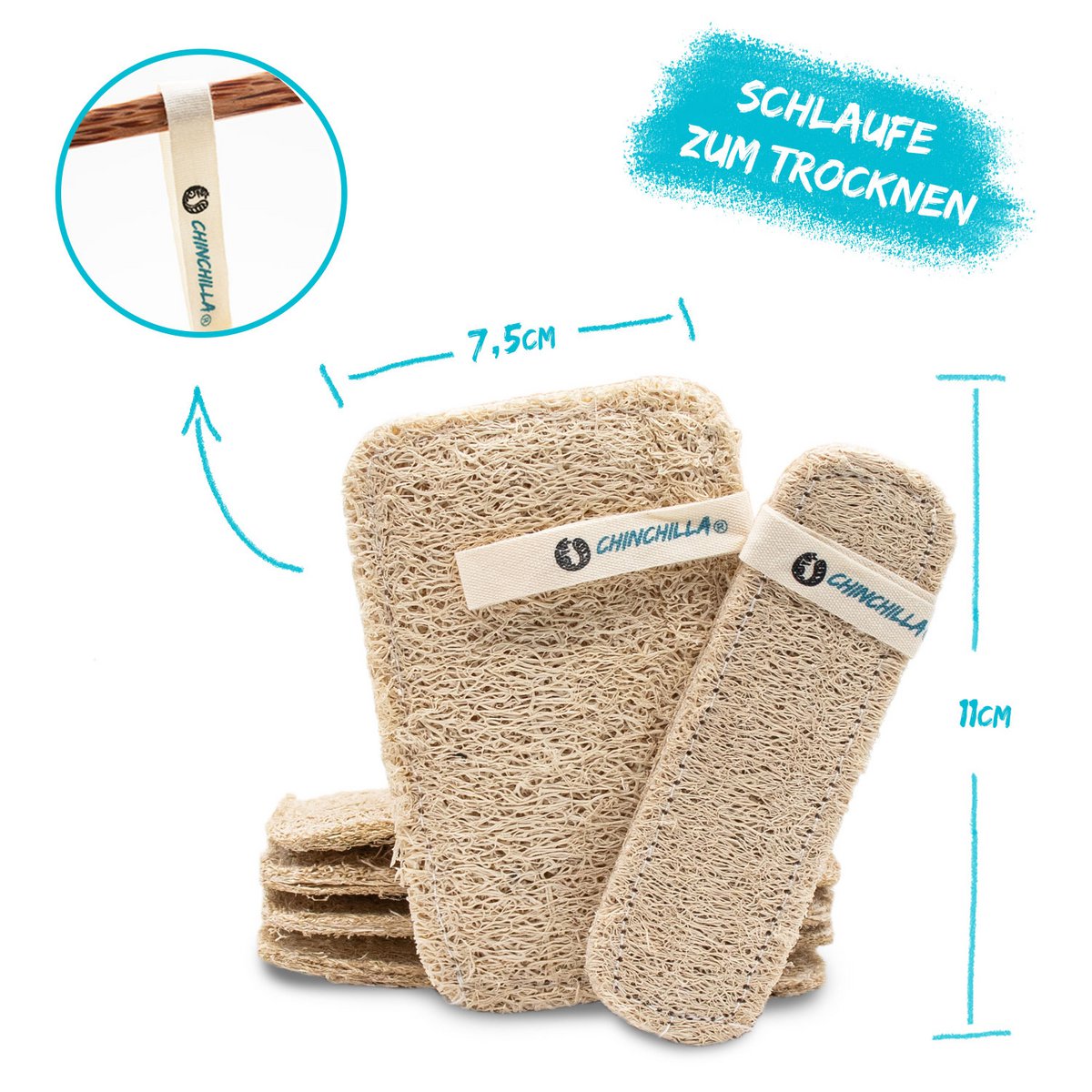 Luffa Schwamm 7er Set